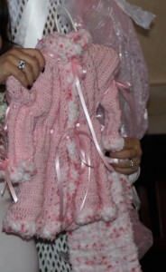 BABY'S CROSCHET COAT WITH SCARF